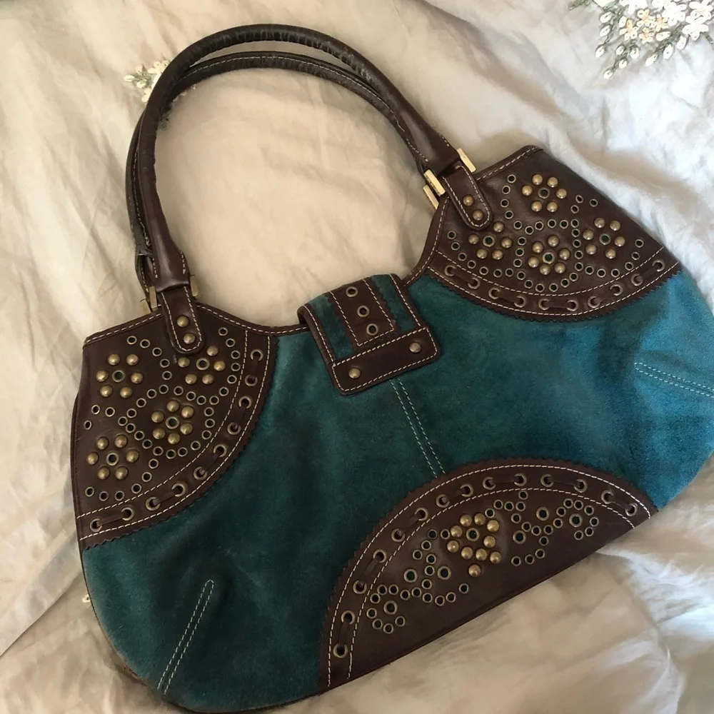 Rafe turquoise cowhide